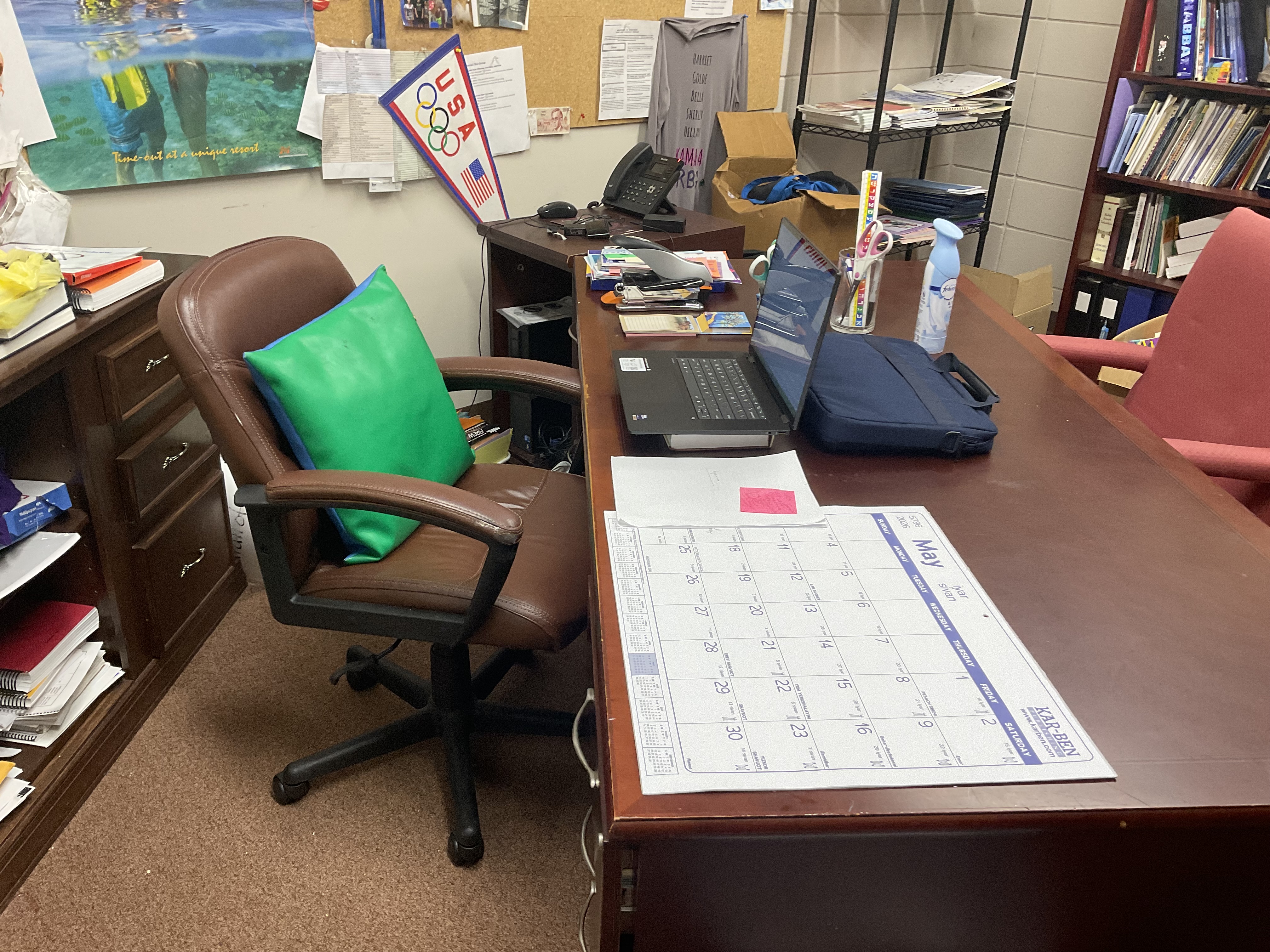 After — ergonomic chair setup